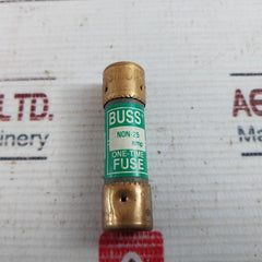 Lot Of 4X Bussmann Non-25 One-Time Fuse 250 Volts