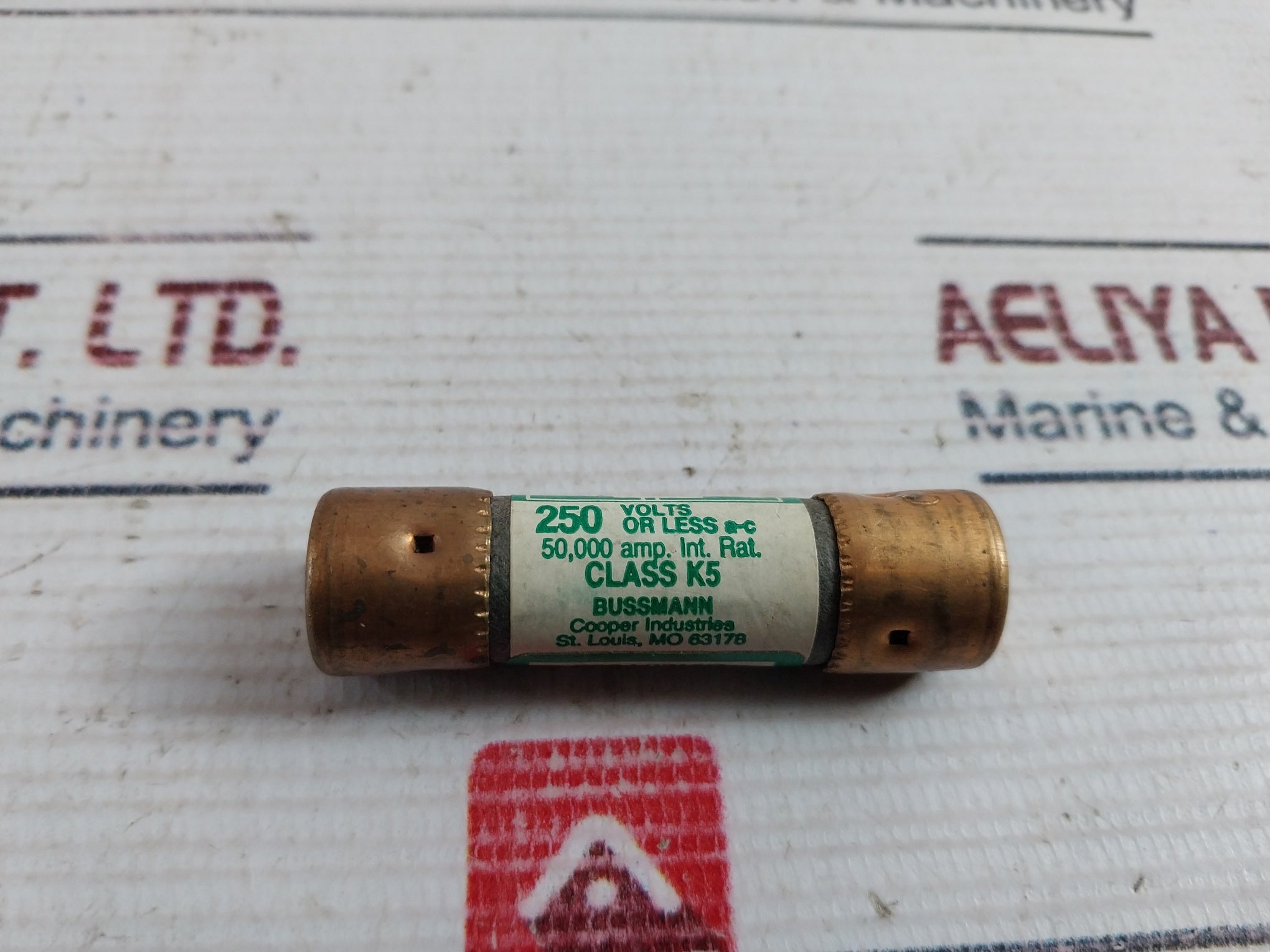 Lot Of 4X Bussmann Non-25 One-Time Fuse 250 Volts