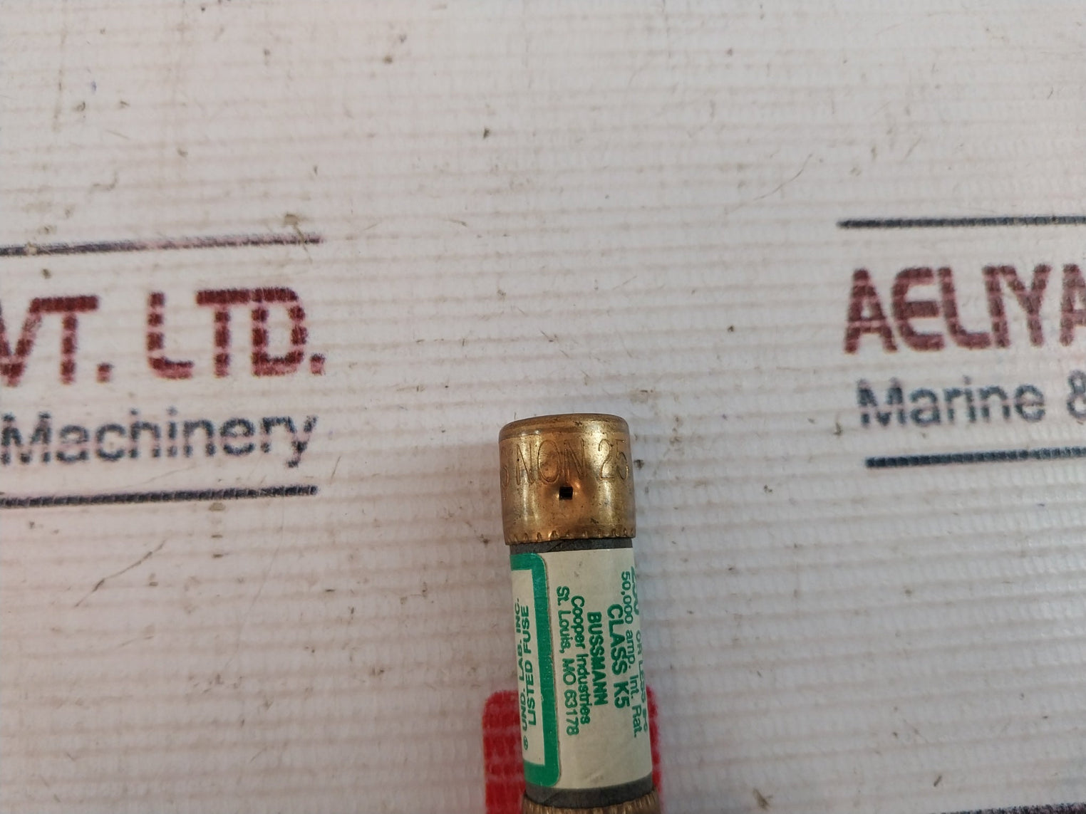 Lot Of 4X Bussmann Non-25 One-Time Fuse 250 Volts