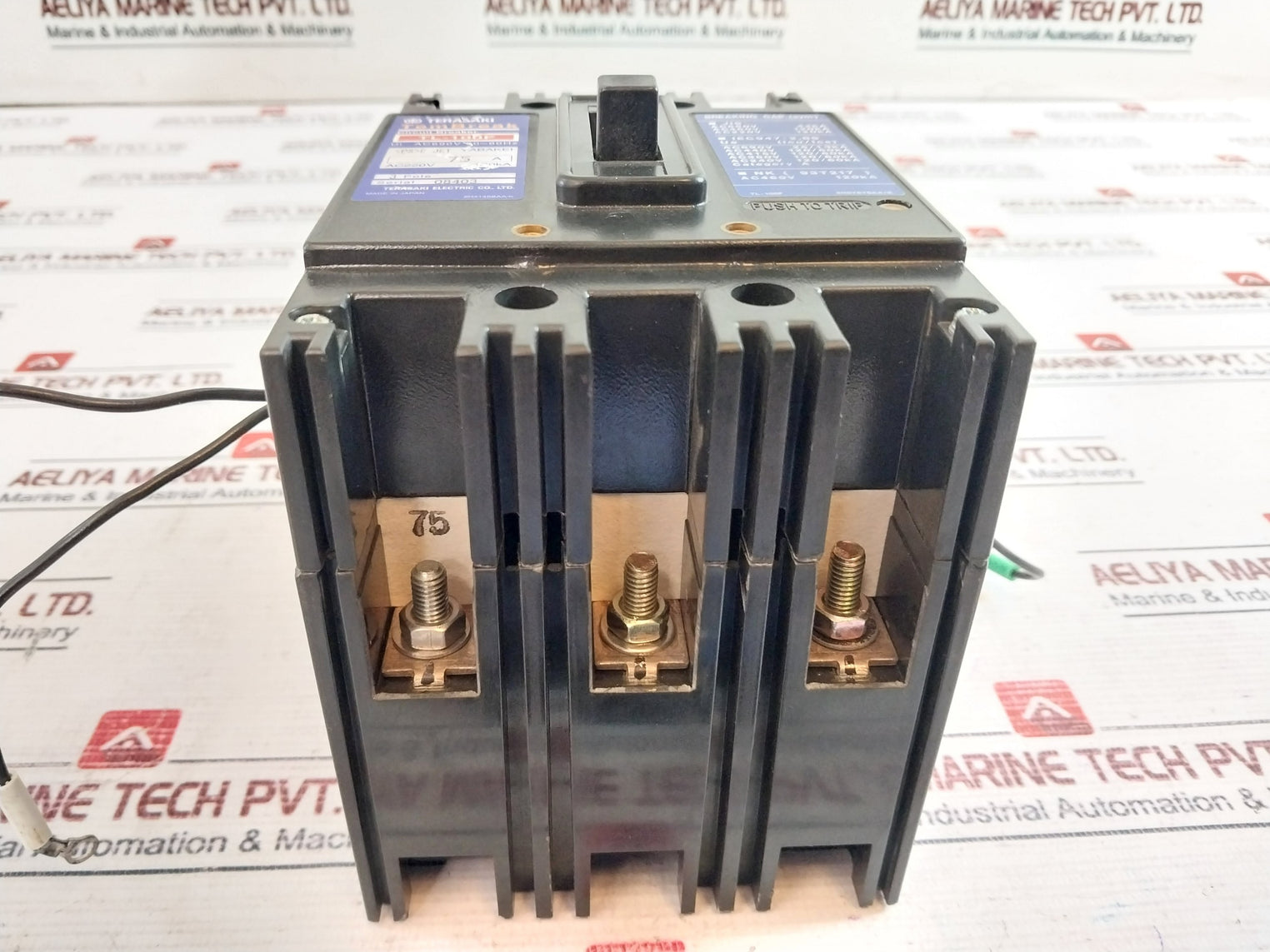 Terasaki Electric Tl-100F Tembreak 3 Pole Circuit Breaker 75A Ac690V 50-60Hz