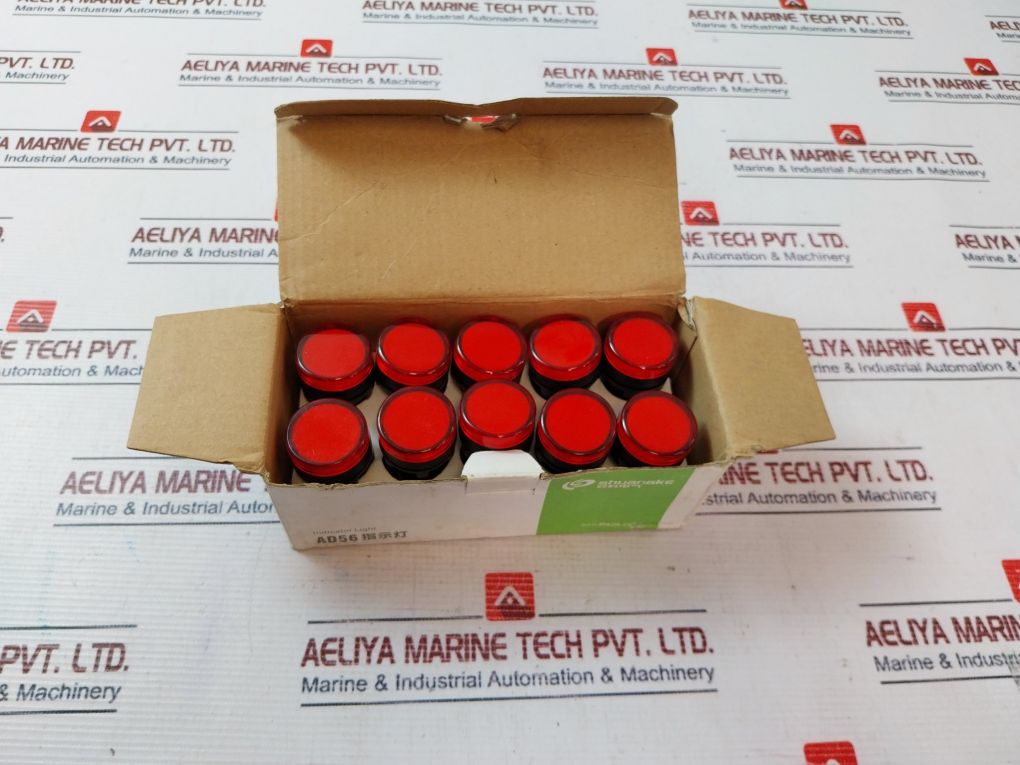 Lot of 10X JIANGSU SHUANGKE ELECTRICAL AD56-22DS Signal Led Red Indicator Light