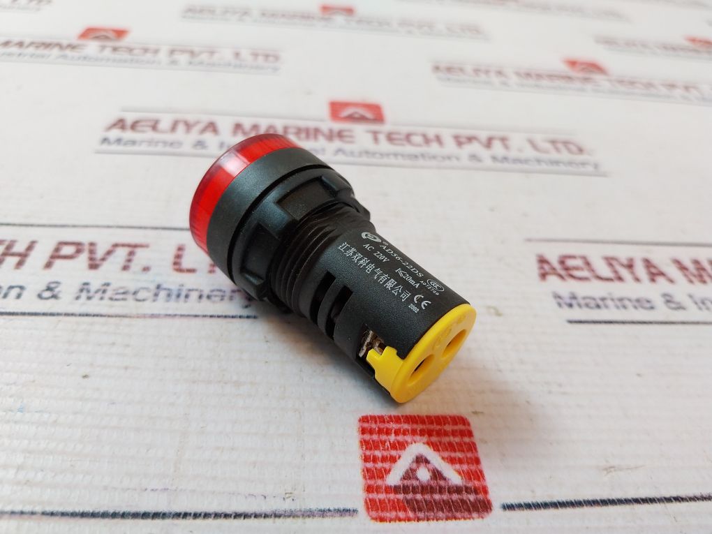 Lot of 10X JIANGSU SHUANGKE ELECTRICAL AD56-22DS Signal Led Red Indicator Light