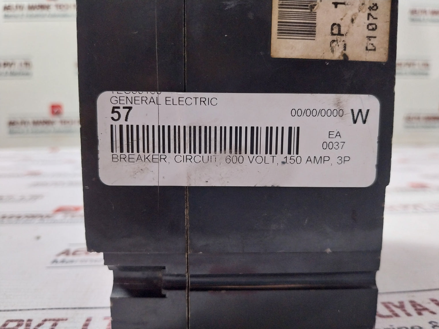 General Electric Tec36015 3 Pole Mag-break Circuit Breaker 600Vac 15Amp 50/60Hz