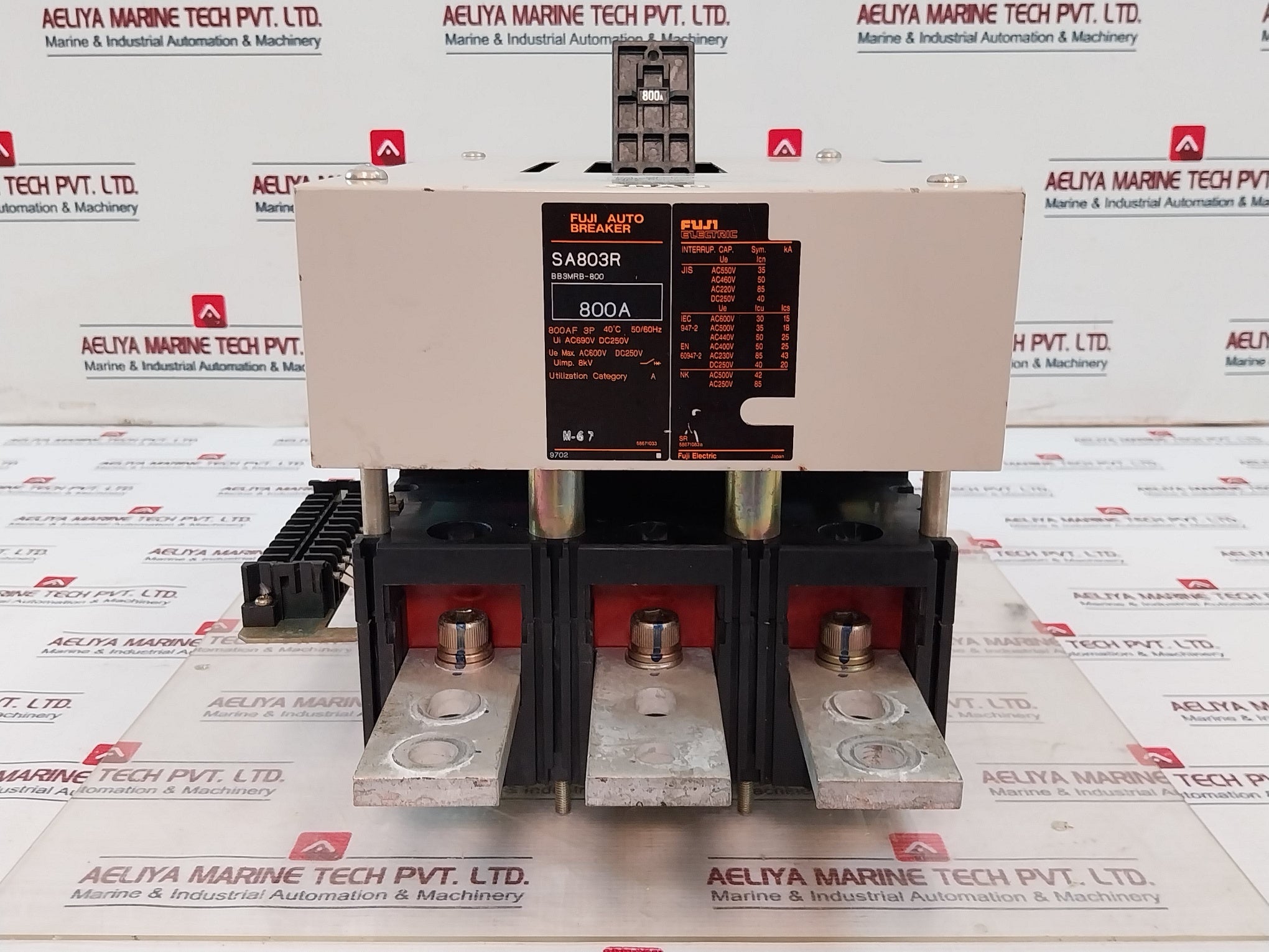 Fuji Electric Sa803R Molded Case Circuit Breaker 3 Pole 50/60Hz