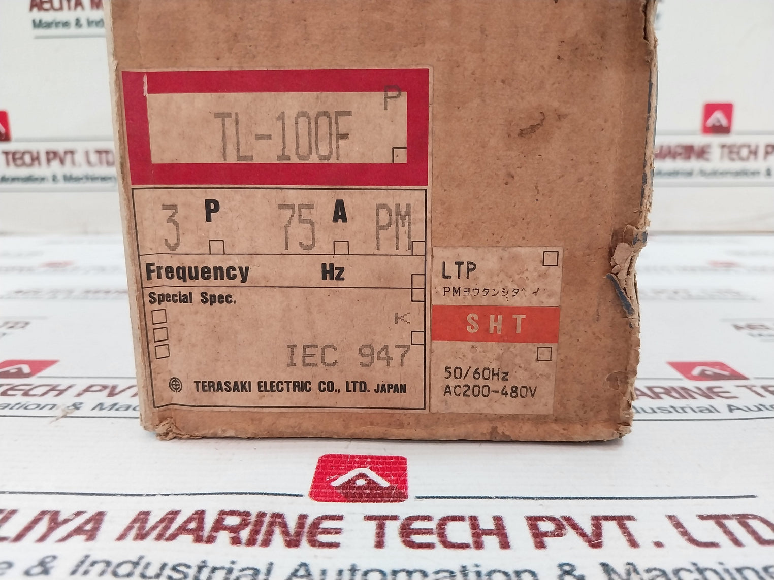 Terasaki Tl-100f Tembreak 3 Pole Current Limiting Circuit Breaker 75a Ac690v