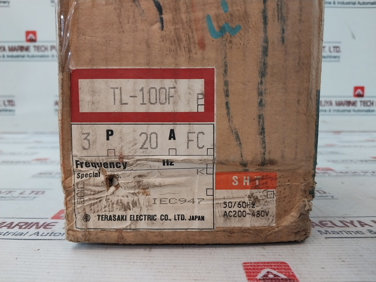 Terasaki Tl-100f 3 Pole Tembreak Current Limiting Circuit Breaker 20a Ac690v