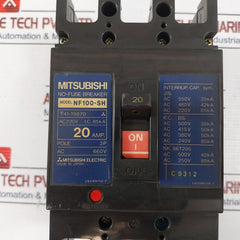 Mitsubishi Electric Nf100-sh No-fuse Low Voltage Circuit Breaker 20A 3Pole 660V
