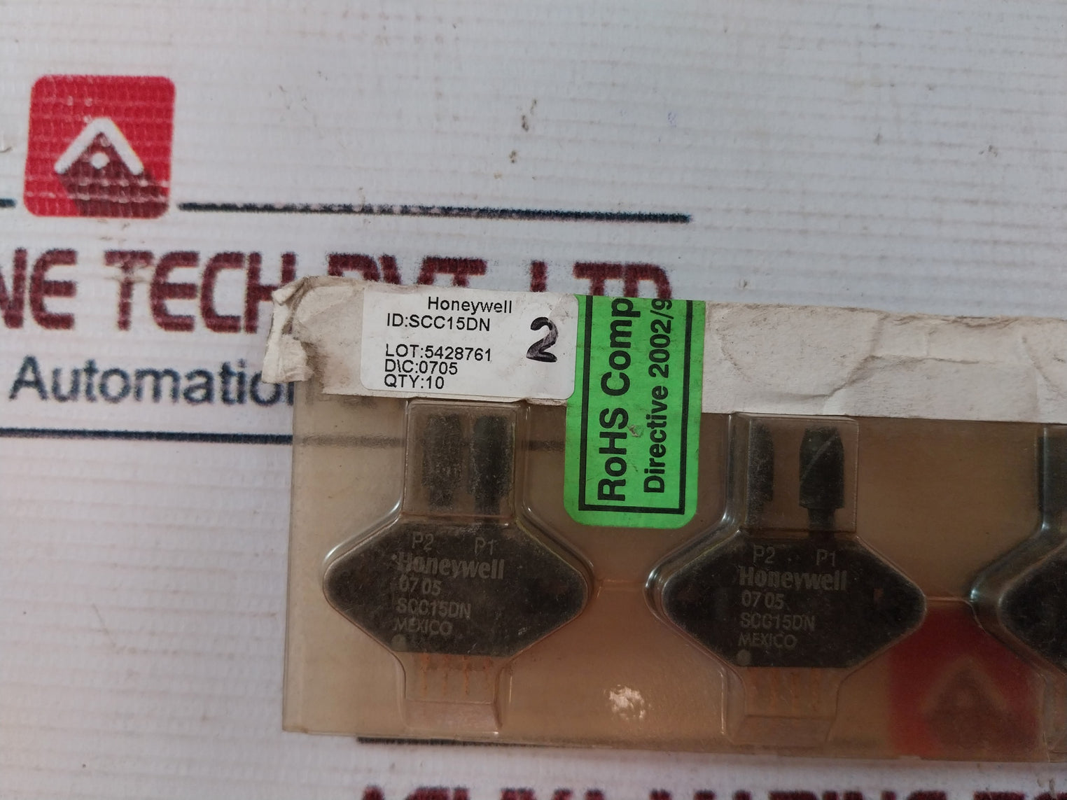 Lot of 2X Honeywell SCC15DN Pressure Sensor