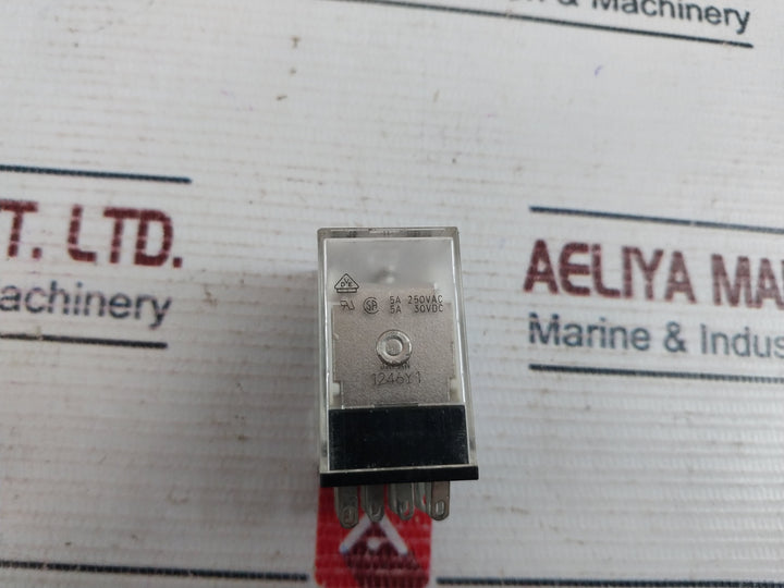 Lot of 2X Omron MY4 14-Pin Relay 100/110VAC