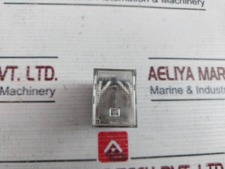 Lot of 2X Omron MY4 14-Pin Relay 100/110VAC