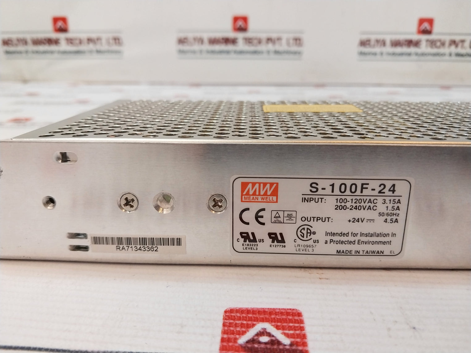 Mean Well S-100F-24 Switching Power Supply 200-240VAC 1.5A