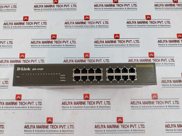 D-link Des-1016D Ethernet Switch 100-240Vac 50-60Hz 0.3A