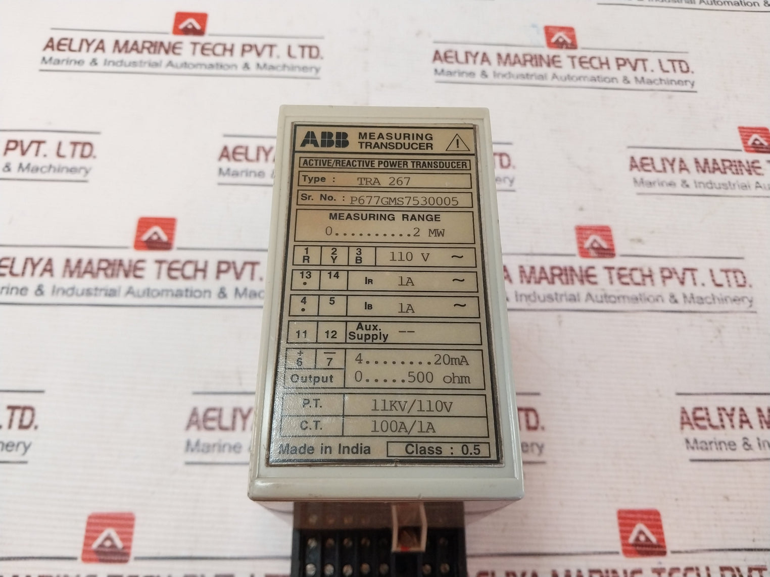 ABB TRA 267 Measuring Transducer 2 MW 500 OHM
