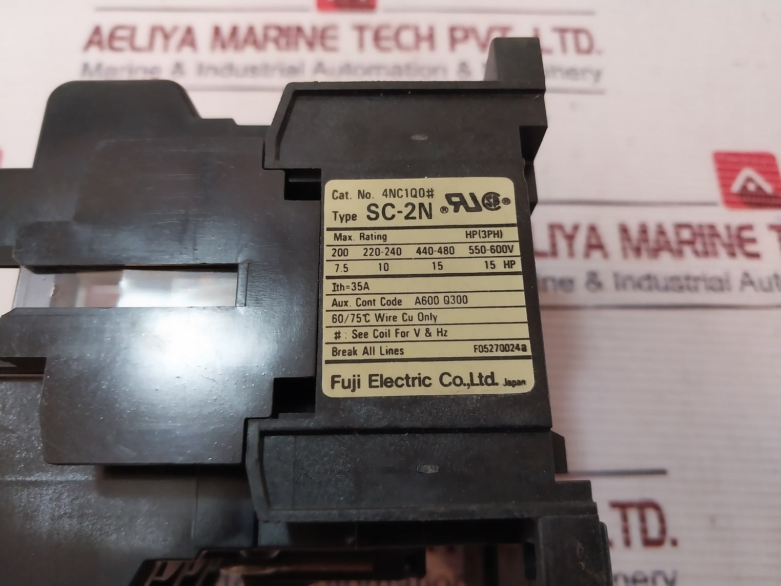 Fuji Electric Sc-2n Magnetic Contactor 4nc1q0, 35a 380v 50hz