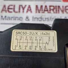 Fuji Electric Src50-2U/X (4A2B)/ Src 50-3Fs/X Auxiliary Relay W/ Coil F01265034