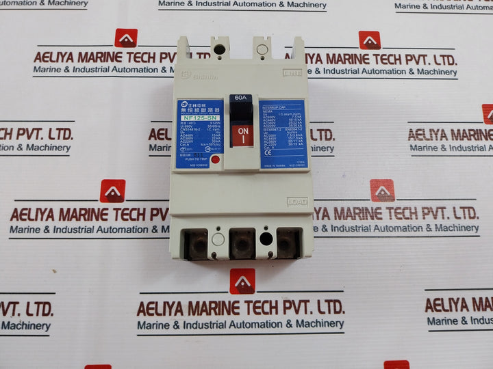 Shihlin Electric Nf125-sn No Fuse Circuit Breaker Temp 40˚C 50/60Hz