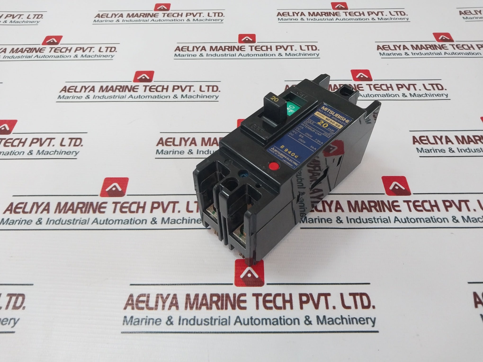 Mitsubishi NF50-SS 2 Pole No-Fuse Circuit Breaker 20A 250VDC