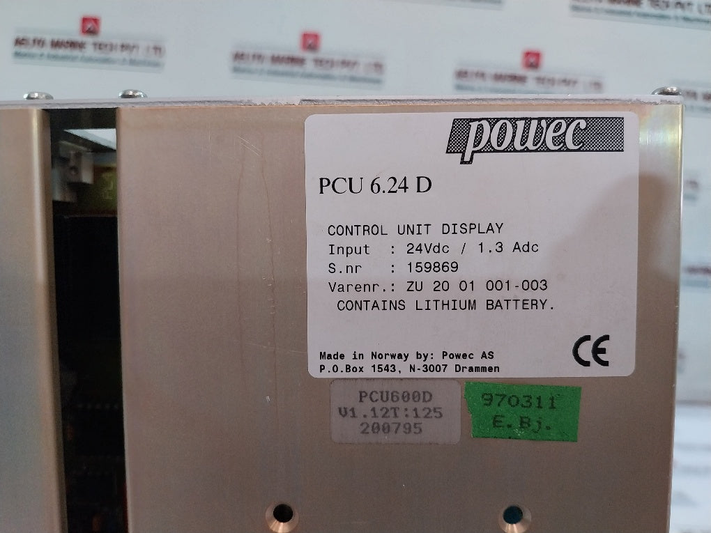Powec Pcu 6.24 D Control Unit Display 24Vdc/1.3 Adc