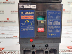 Mitsubishi Nf100-ur No-fuse Breaker Current Limiting Unit 75 Amp Ac380-450V