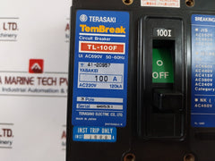 Terasaki Electric Tl-100F Tembreak Circuit Breaker Ac690V 50-60Hz 100A