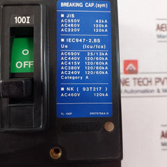 Terasaki Electric Tl-100F Tembreak Circuit Breaker Ac690V 50-60Hz 100A