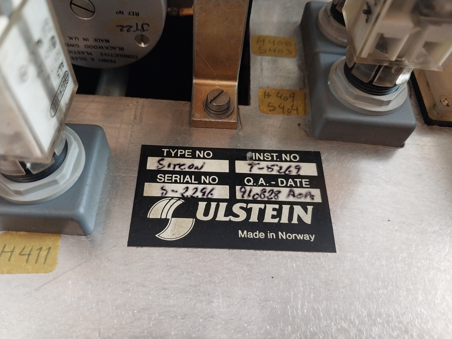 Ulstein Sitcon 100-0-100 Bow Thruster Control Panel 0-375 A