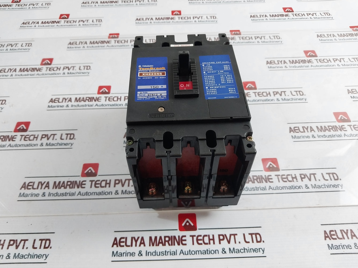 Terasaki XH225NS 3 Pole Circuit Breaker 150A 690VAC 50~60Hz