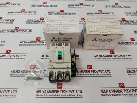 Mitsubishi Nf63-hv No-fuse Breaker With Auxiliary Switch Ax-1Rs Slt