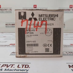 Mitsubishi Nf63-hv No-fuse Breaker With Auxiliary Switch Ax-1Rs Slt