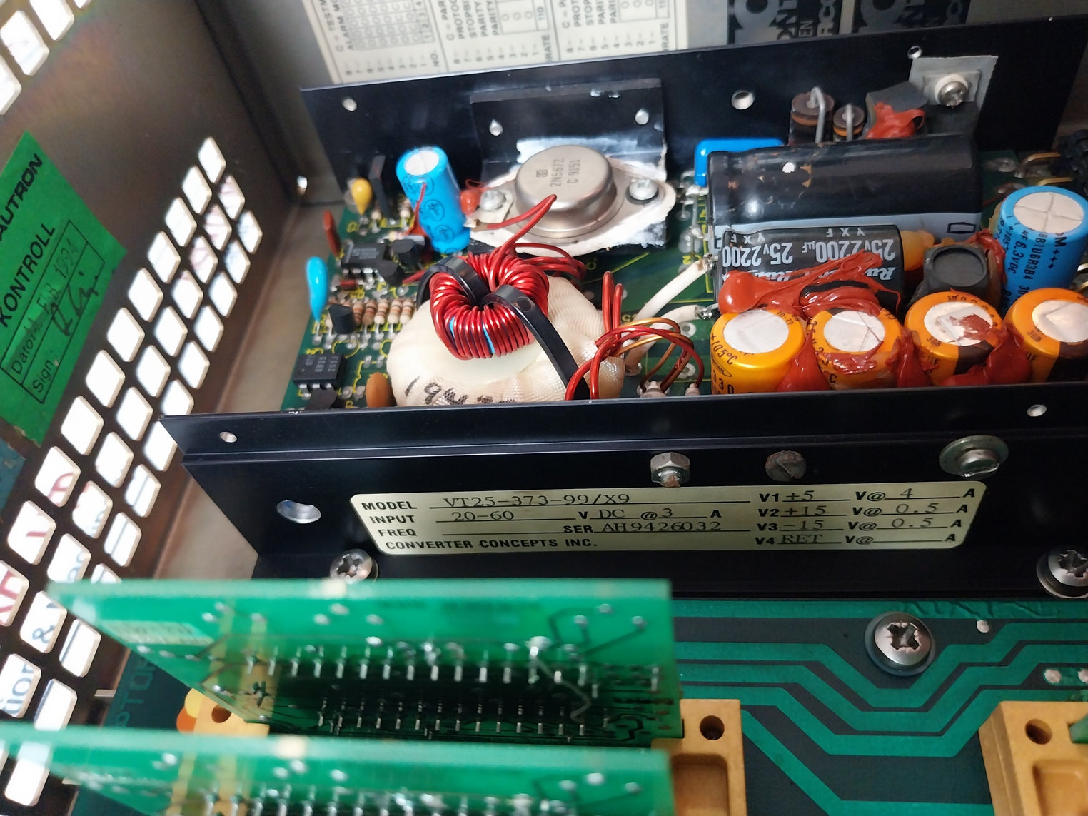 Nor Control Sau 8810 Signal Acquisition Unit Vt25-373-99/X9