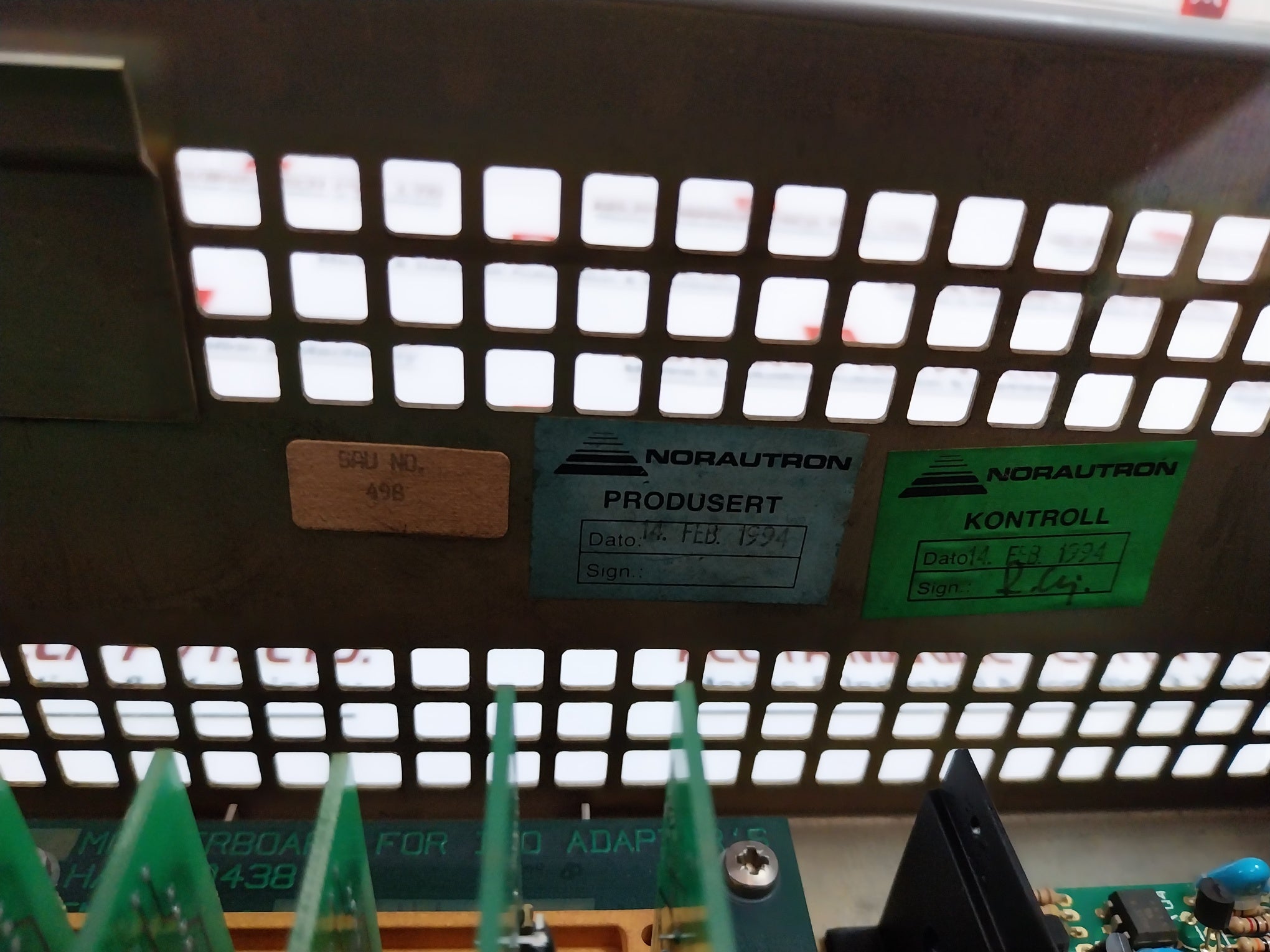 Nor Control Sau 8810 Signal Acquisition Unit 15Vdc 4A Vt25-373-99/X9