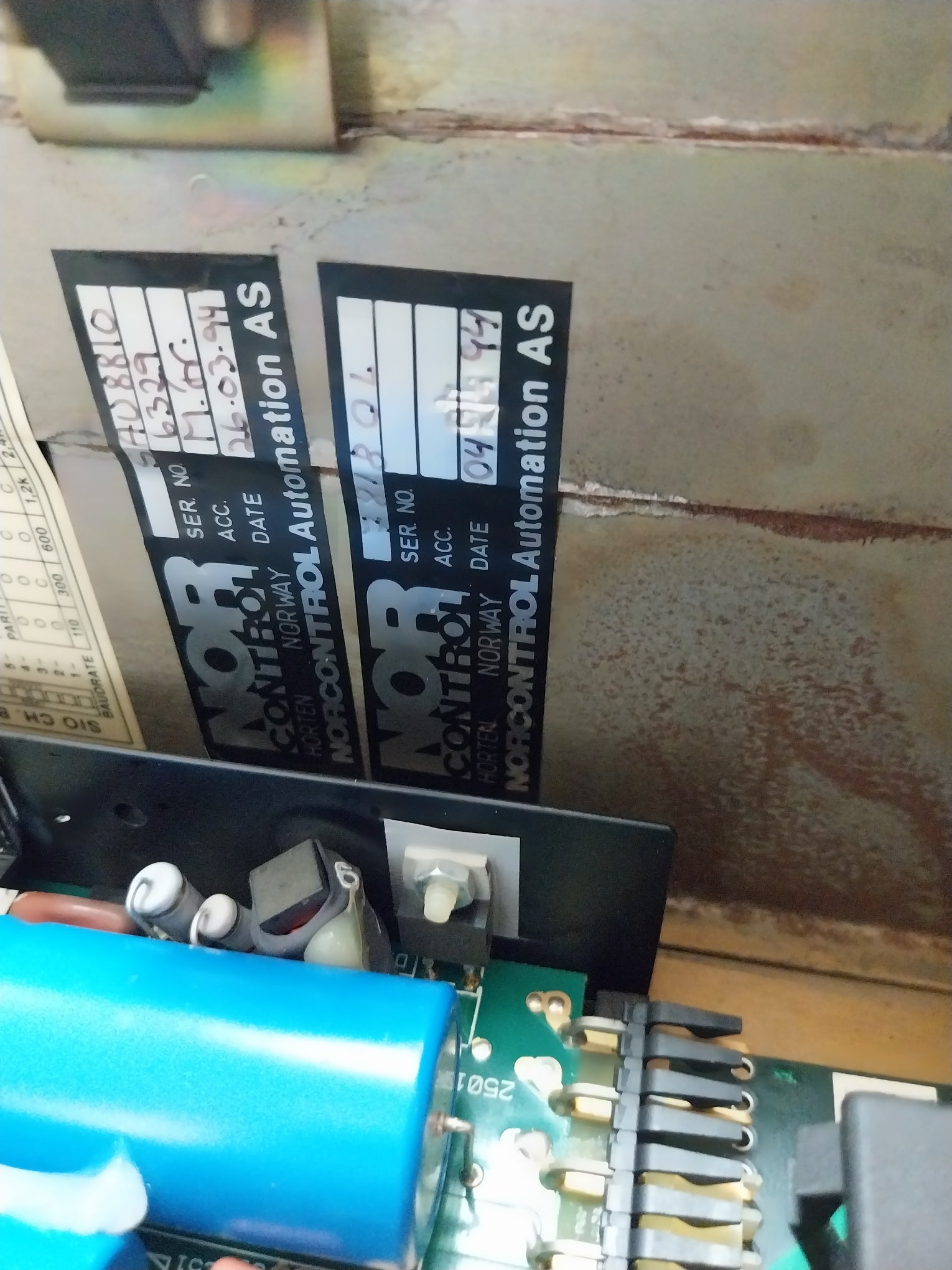 Nor Control Sau 8810 Signal Acquisition Unit 15Vdc 4A Vt25-373-99/X9