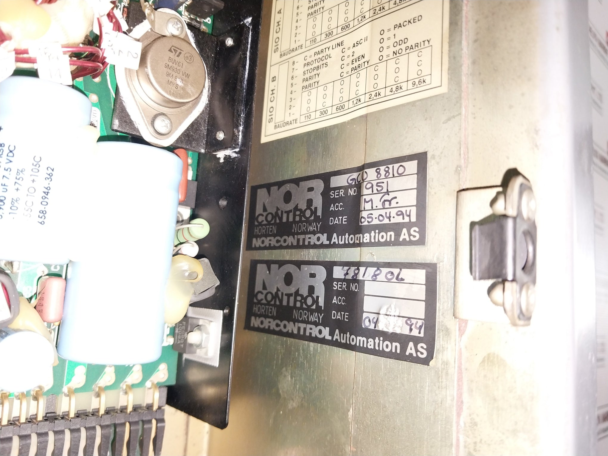 Nor Control Automation Gcu 8810 Generator Control Unit