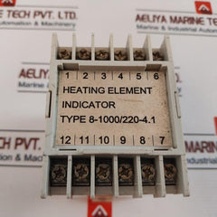 Semco 8-1000/220-4.1 Heating Element Indicator 8-1000w, 220v Ac, 50/60hz
