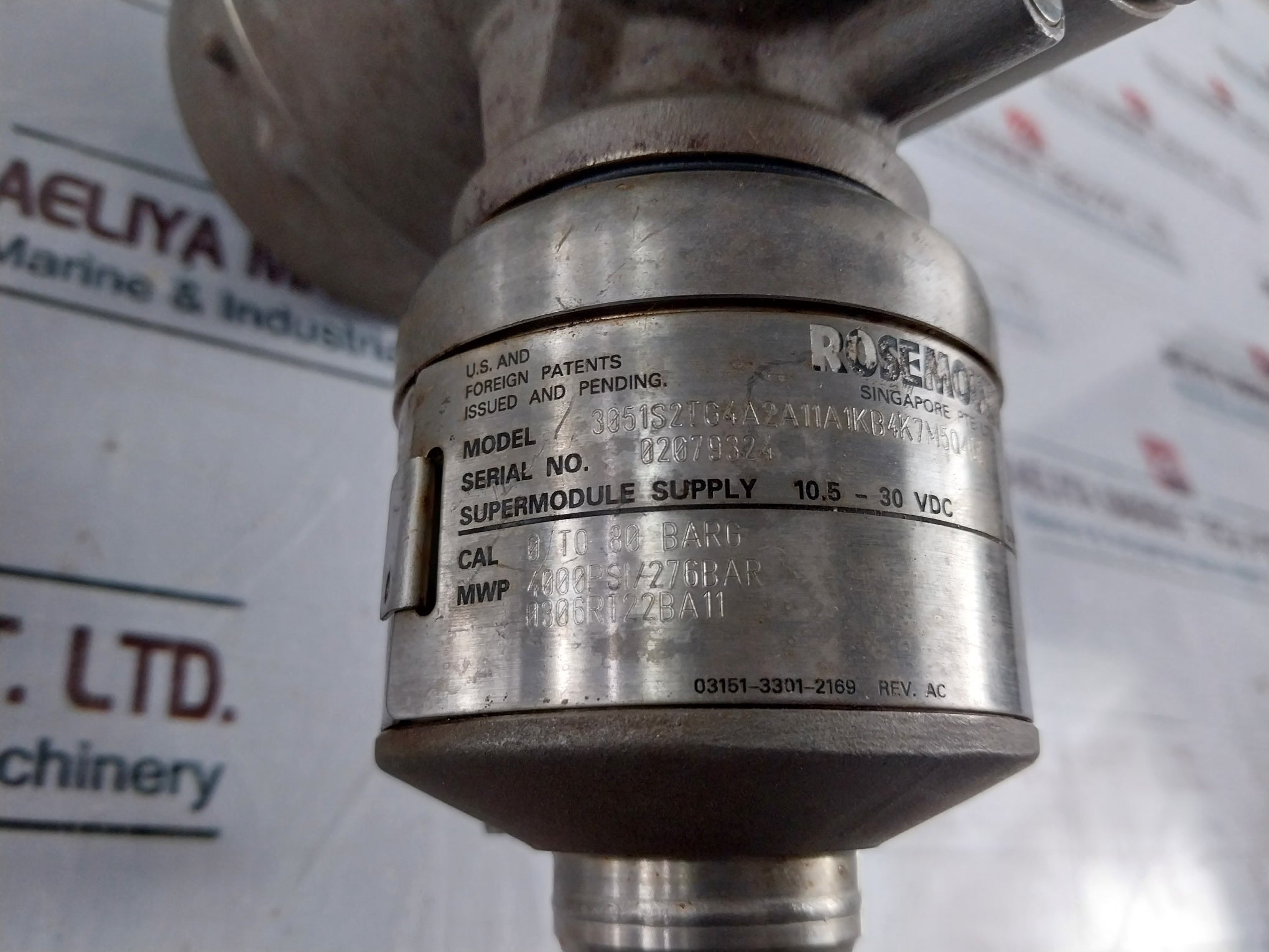 Rosemount 3051S2Tg4A2A11A1Kb4K7M5Q4Q8 Pressure Transmitter 4-20Ma 10.5-30Vdc