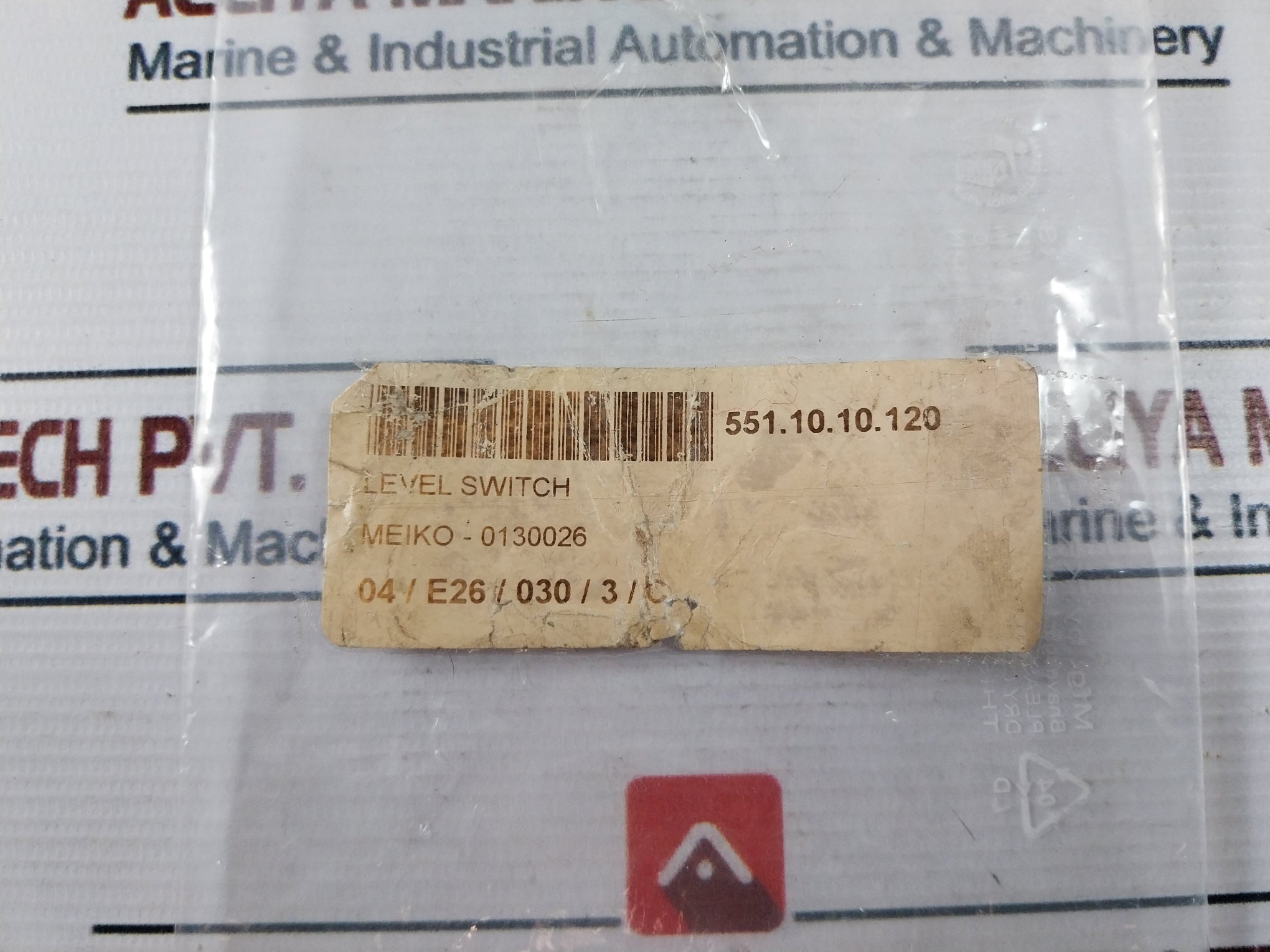 Meiko 0130026 Level Switch For Dishwasher 10-15A 125-250V