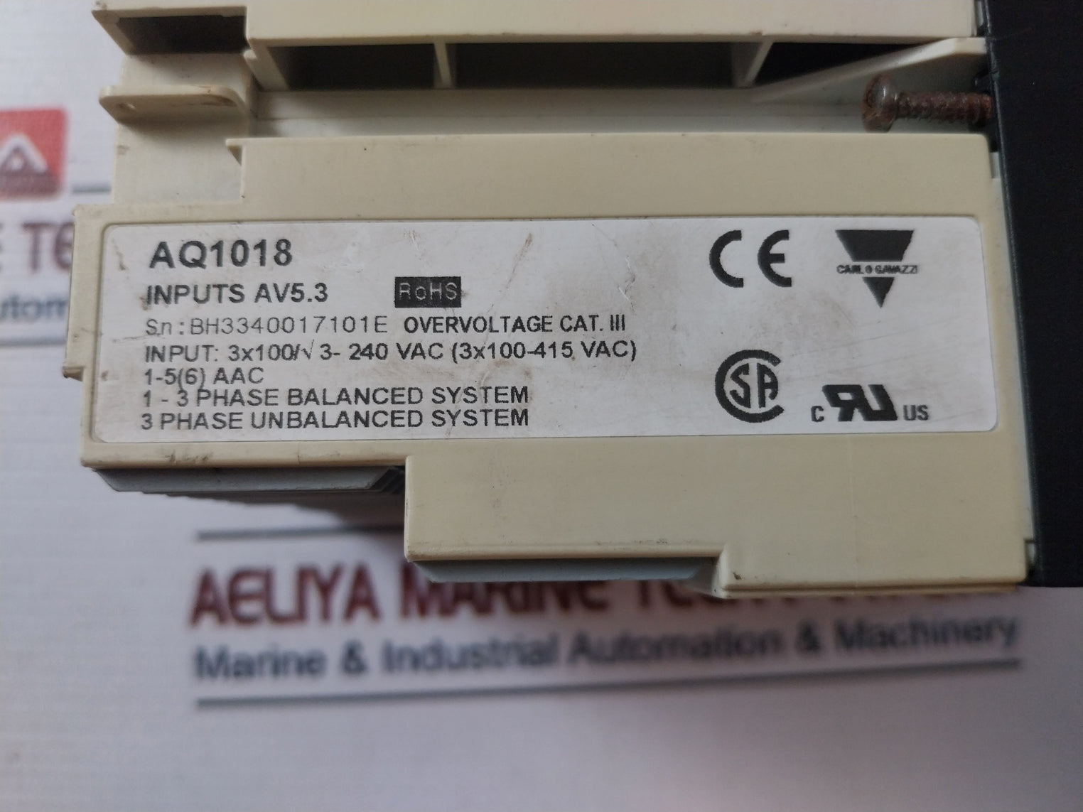 Carlo Gavazzi Wm3-96 Smart Power Quality Analyzer 24V-48V Ac/Dc