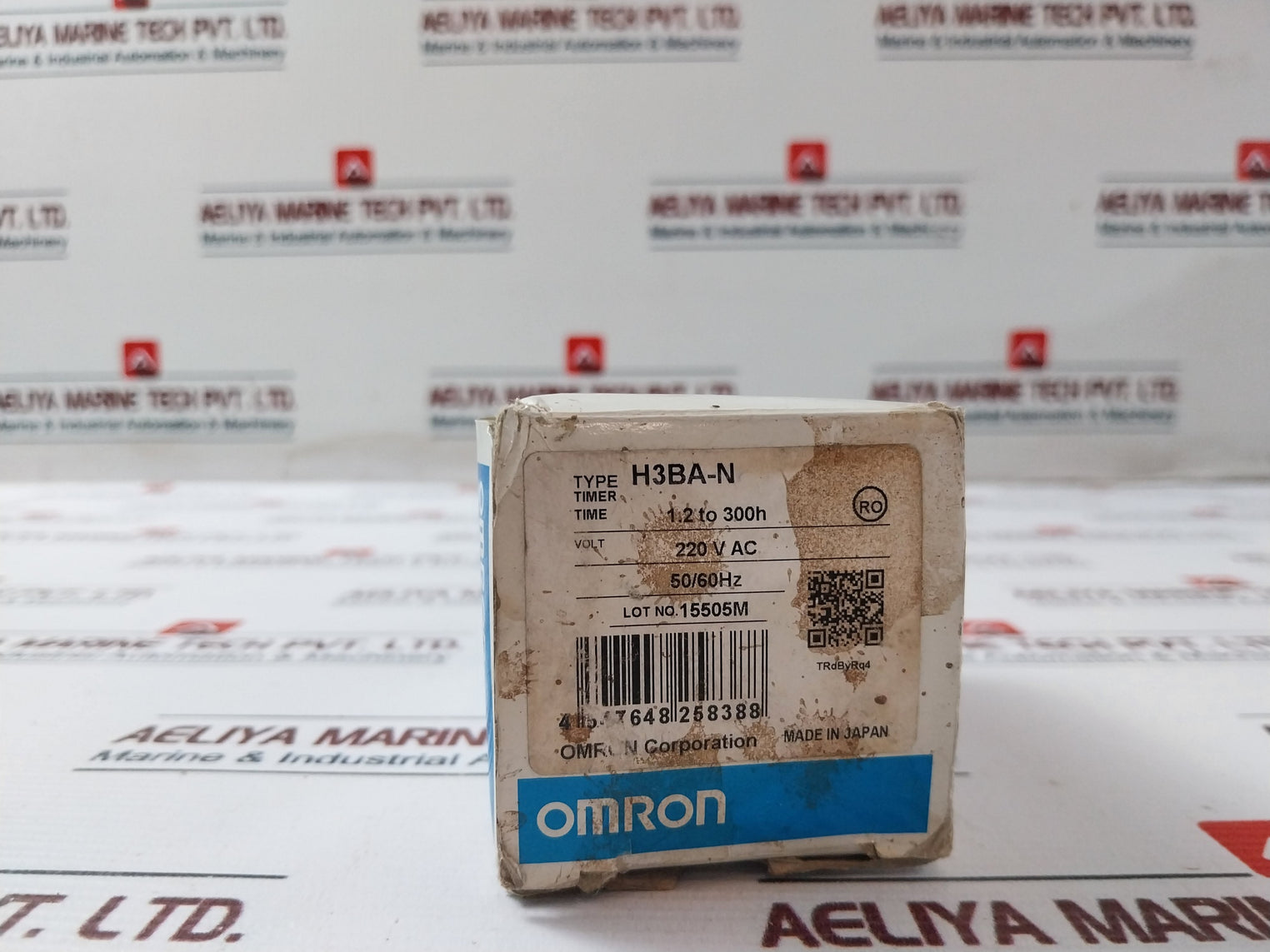 OMRON H3BA-N Solid-State Timer 220VAC 50/60HZ 1.2 TO 300 H