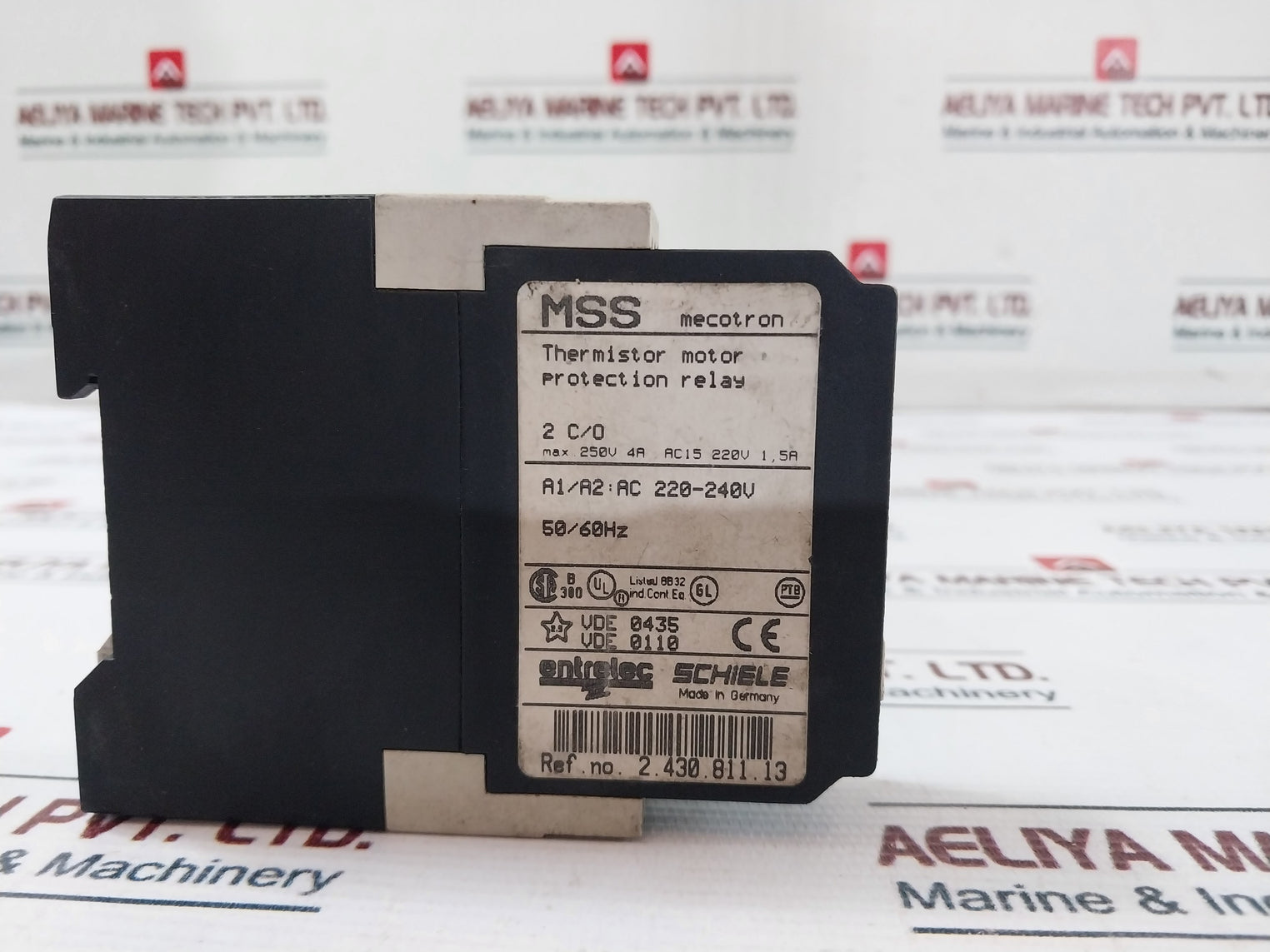 Entrelec 2.430.811.13 Thermistor Motor Protection Relay 250V 4A AC15 220V 1.5A