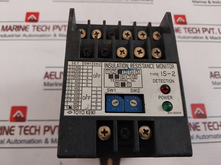 Toyo Keiki Is-2 Insulation Resistance Monitor Ac 200~230V 50/60Hz