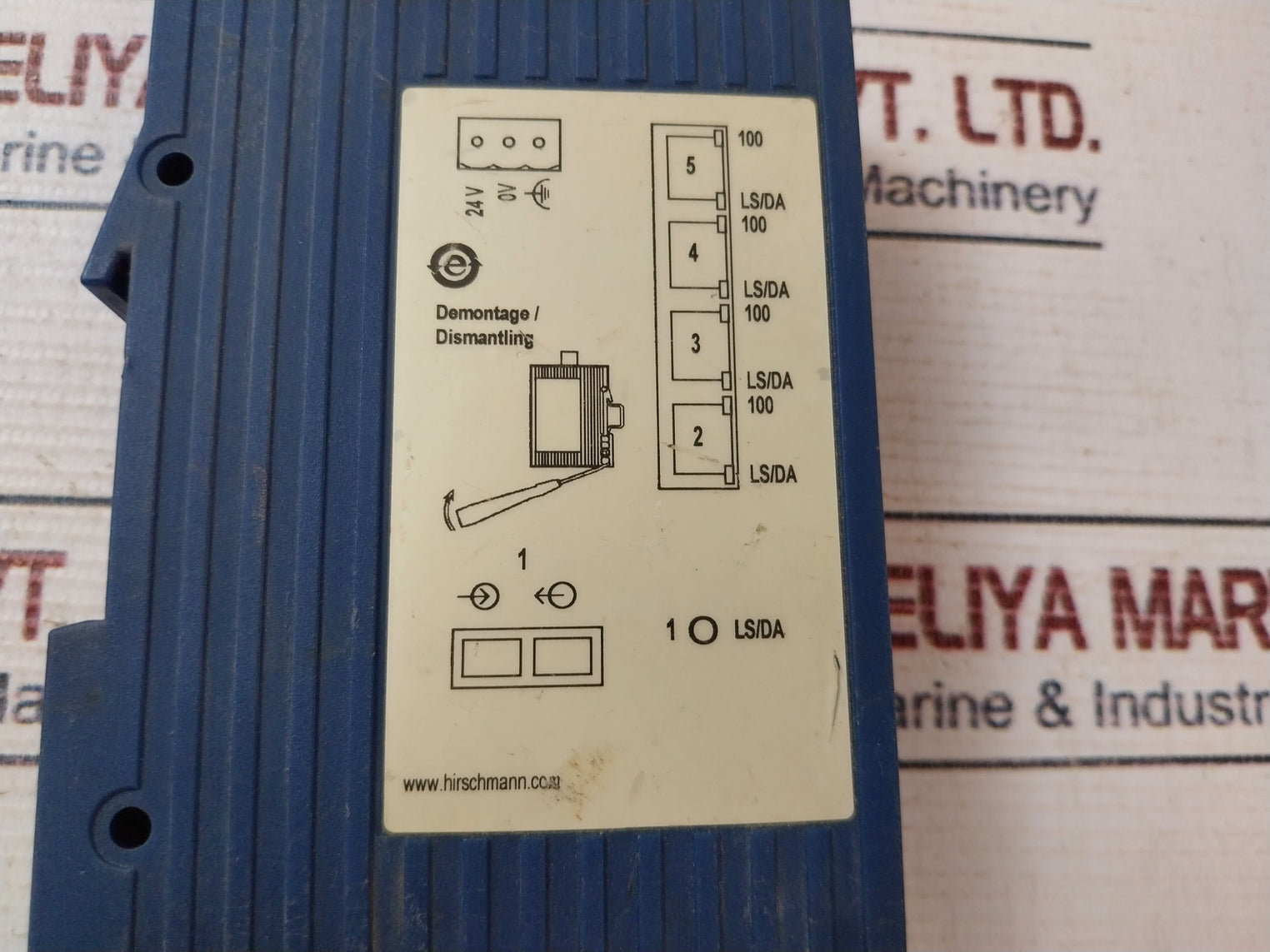 Hirschmann Spider 4Tx/1Fx Eec Rail Switch