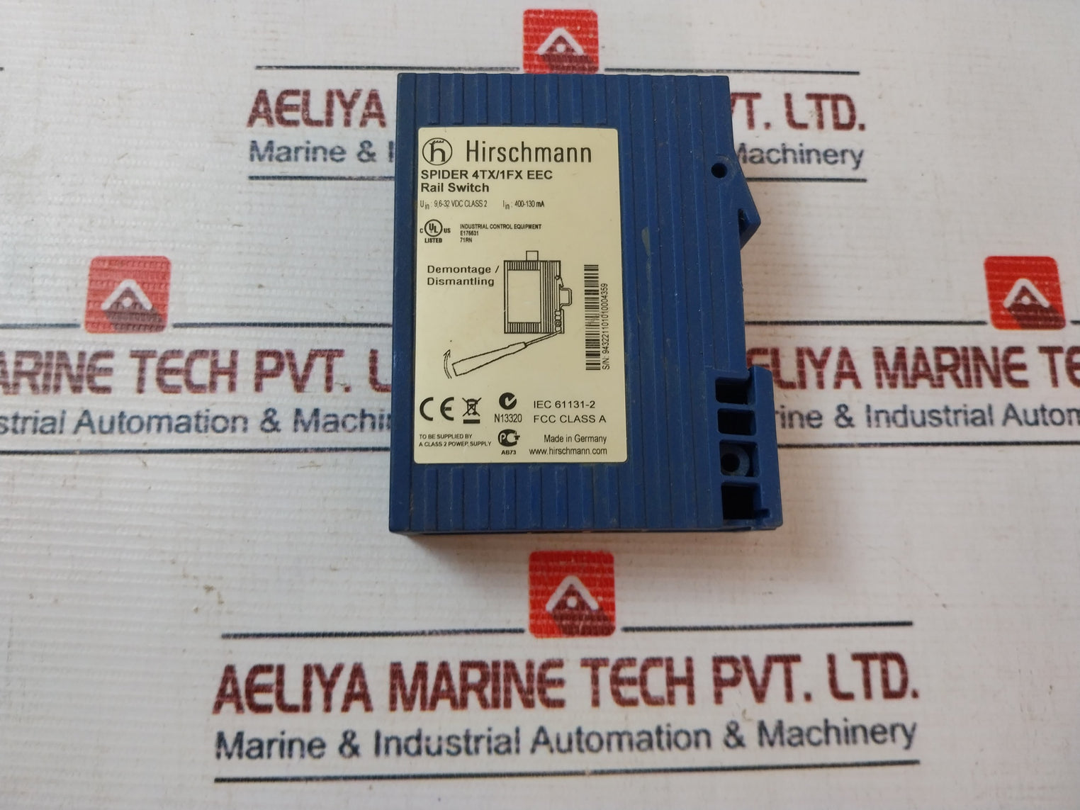 Hirschmann Spider 4Tx/1Fx Eec Rail Switch