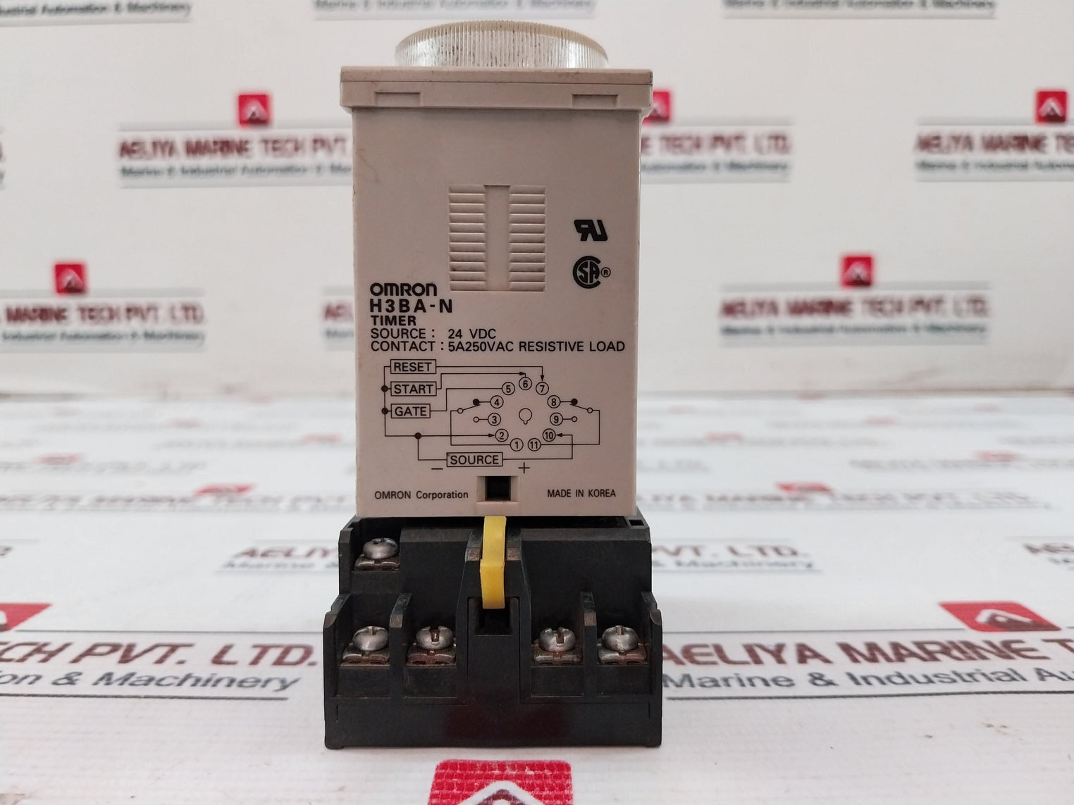 Omron H3Ba-n Timer With Base 0-3 Sec 24Vdc
