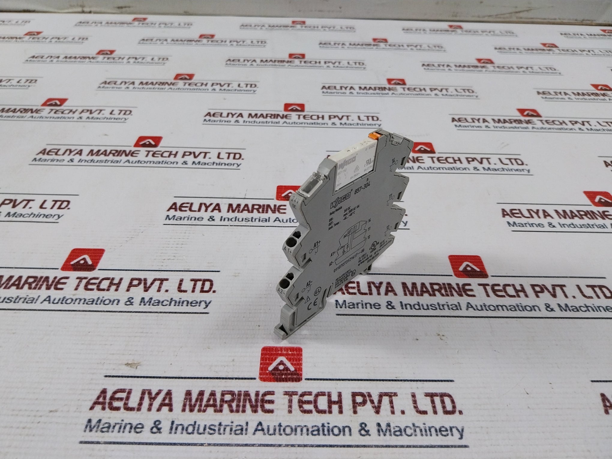 Lot of 7X Wago 857-304 Relay Module W/ Basic Relay 857-152 24VDC 250V AC/6A