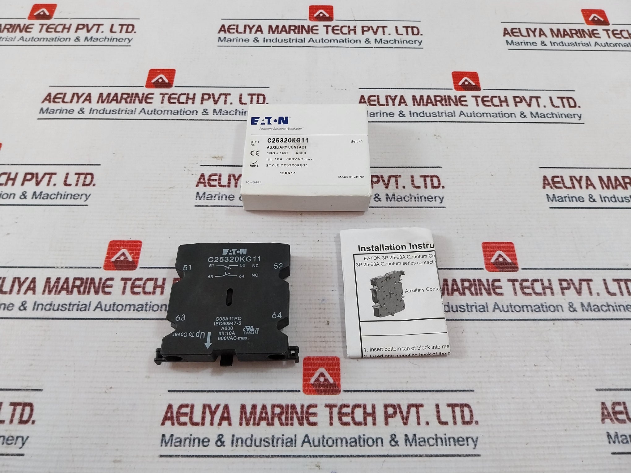 EATON C03A11PQ Auxiliary Contact 10A 600Vac C25320KG11