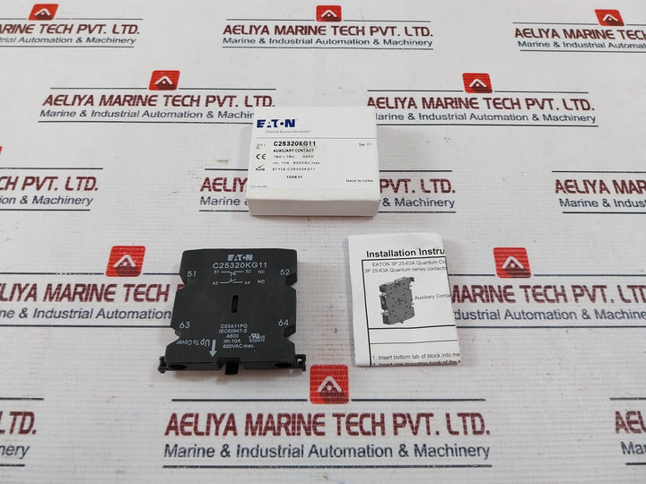 EATON C03A11PQ Auxiliary Contact 10A 600Vac C25320KG11