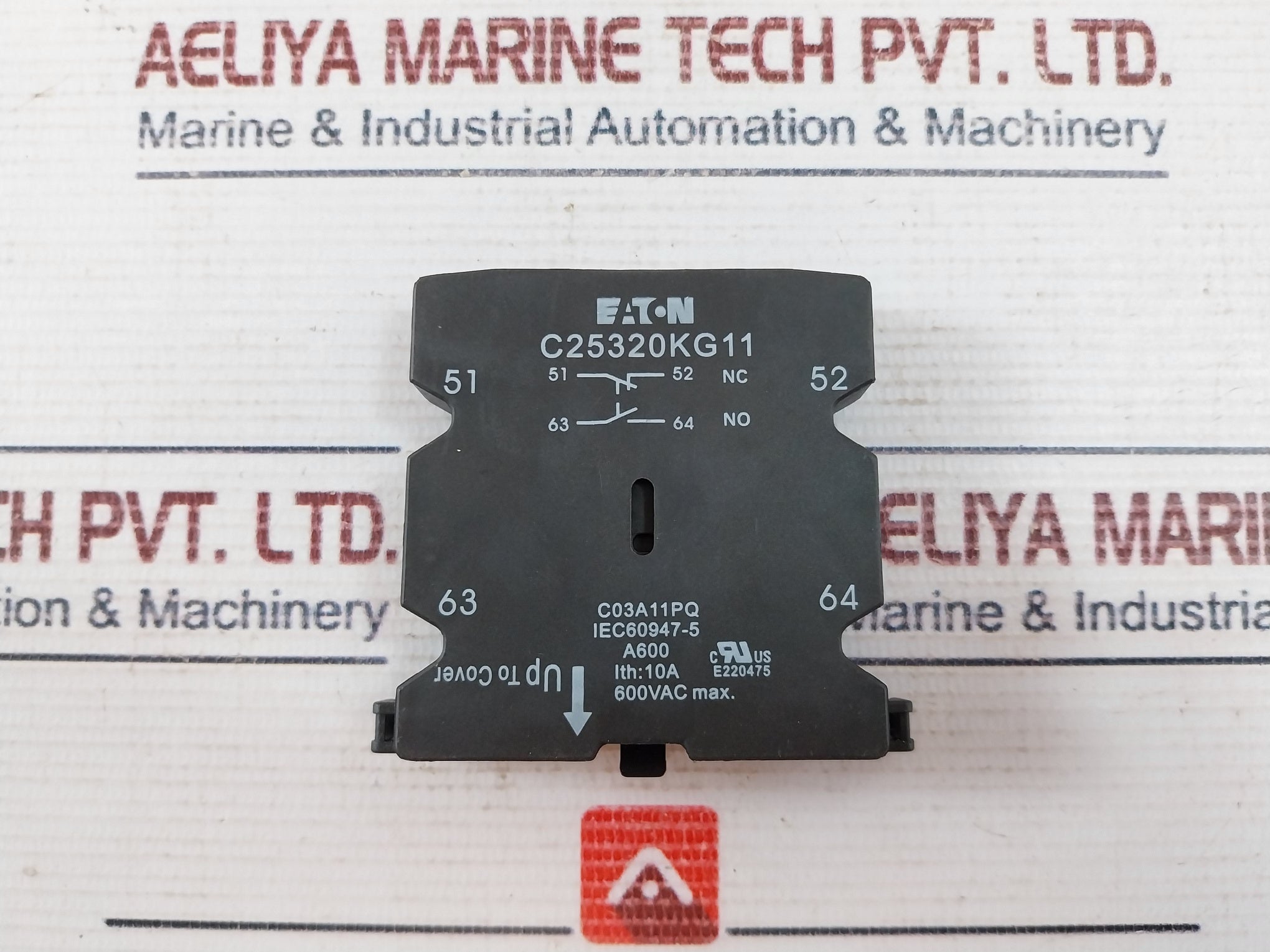 EATON C03A11PQ Auxiliary Contact 10A 600Vac C25320KG11