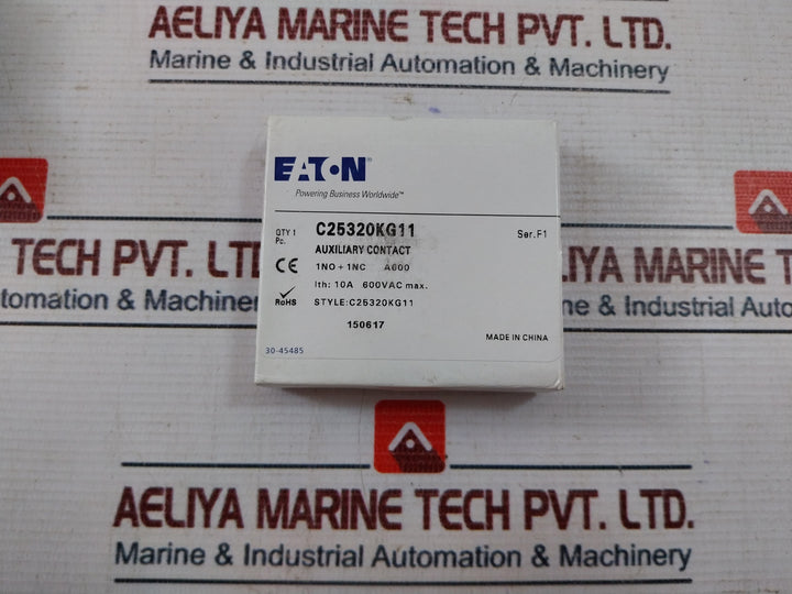 EATON C03A11PQ Auxiliary Contact 10A 600Vac C25320KG11