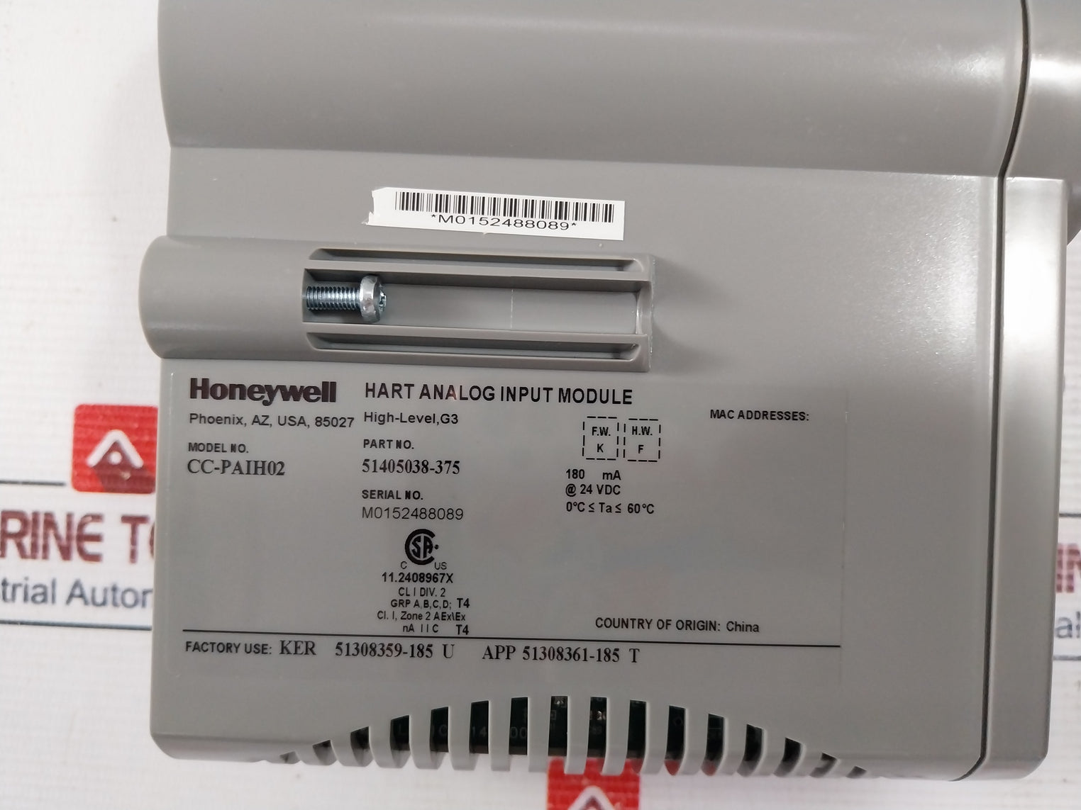 Honeywell Cc-paih02 Hart Analog Input Module 51405038-375
