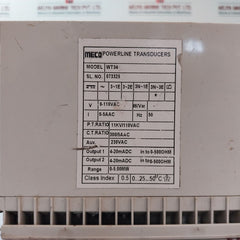 Meco WT34 Active Power Transducer 0-5.00mW 0-110 VAC